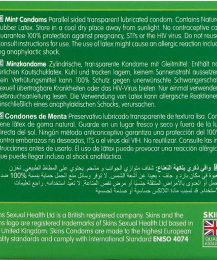 Skins – Mint Core Condoms Pack 4 Skins – Mint Core Condoms Pack 4