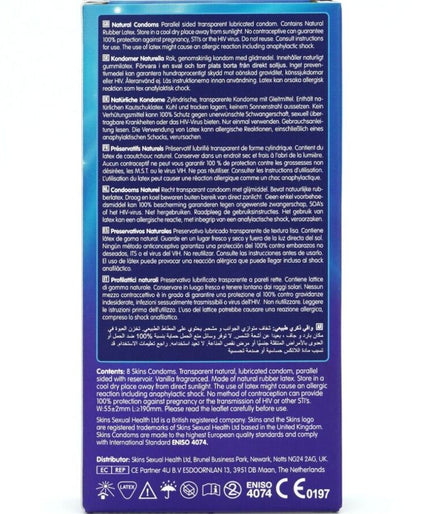Skins – Natural Core Condoms Pack 8 Skins – Natural Core Condoms Pack 8