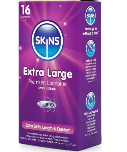 Skins – Extra Large Core Condoms Pack 16 Skins – Extra Large Core Condoms Pack 16