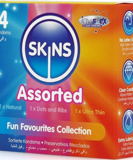 Skins – Assorted Core Condoms Pack 4 Skins – Assorted Core Condoms Pack 4