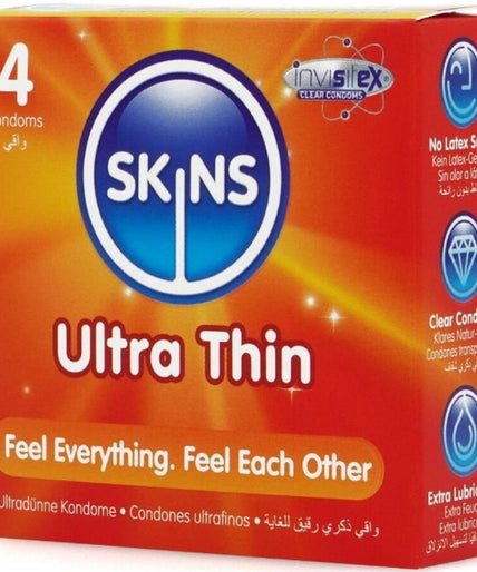 Skins – Ultra Thin Core Condoms Pack 4 Skins – Ultra Thin Core Condoms Pack 4