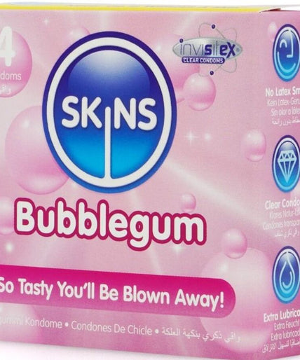 Skins – Bubblegum Core Condoms Pack 4 Skins – Bubblegum Core Condoms Pack 4
