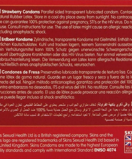 Skins – Strawberry Core Condoms Pack 4 Skins – Strawberry Core Condoms Pack 4