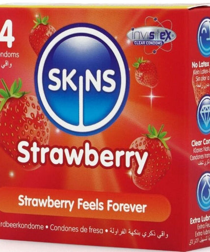 Skins – Strawberry Core Condoms Pack 4 Skins – Strawberry Core Condoms Pack 4