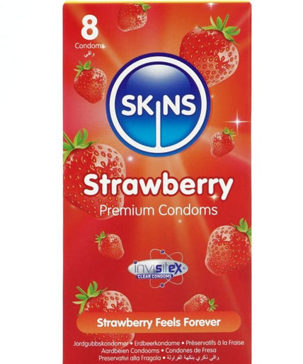 Skins – Strawberry Core Condoms Pack 8 Skins – Strawberry Core Condoms Pack 8