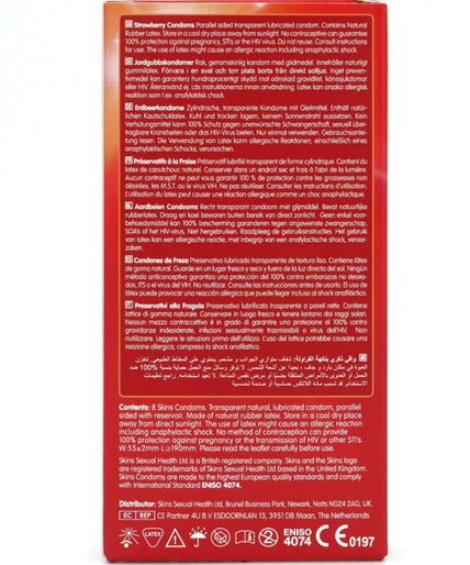 Skins – Strawberry Core Condoms Pack 8 Skins – Strawberry Core Condoms Pack 8
