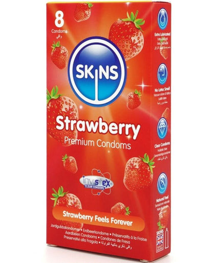 Skins – Strawberry Core Condoms Pack 8 Skins – Strawberry Core Condoms Pack 8