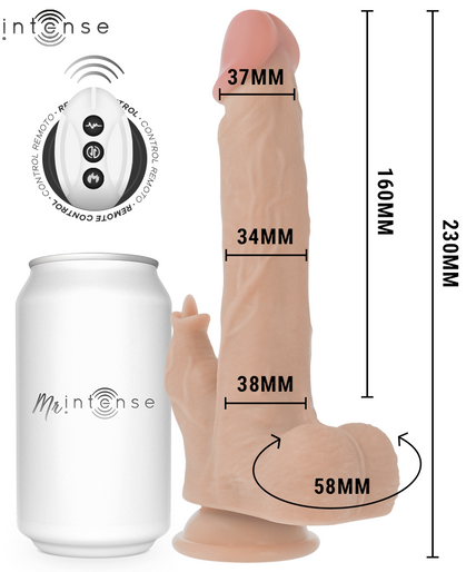 Mr Intense – Realistischer Multifunktions-Redford mit Vibration und Auf- und Abwärts-Fernbedienung 23 cm – Ø 3,5 cm Mr Intense – Realistischer Multifunktions-Redford mit Vibration und Auf- und Abwärts-Fernbedienung 23 cm – Ø 3,5 cm