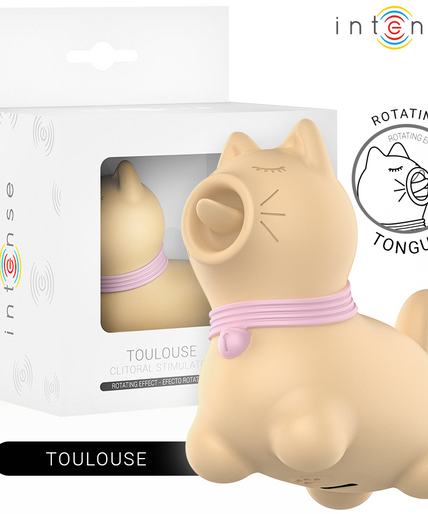 Intense – Toulouse Stimulator mit 360º rotierender Zunge Gelb Intense – Toulouse Stimulator mit 360º rotierender Zunge Gelb