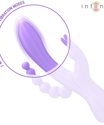 Intense – Miko Dreifach-Vibrator Rabbit & Stimulator & Anal 7 Vibrationen Lila Intense – Miko Dreifach-Vibrator Rabbit & Stimulator & Anal 7 Vibrationen Lila