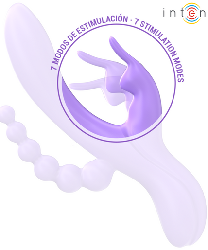 Intense – Miko Dreifach-Vibrator Rabbit & Stimulator & Anal 7 Vibrationen Lila Intense – Miko Dreifach-Vibrator Rabbit & Stimulator & Anal 7 Vibrationen Lila