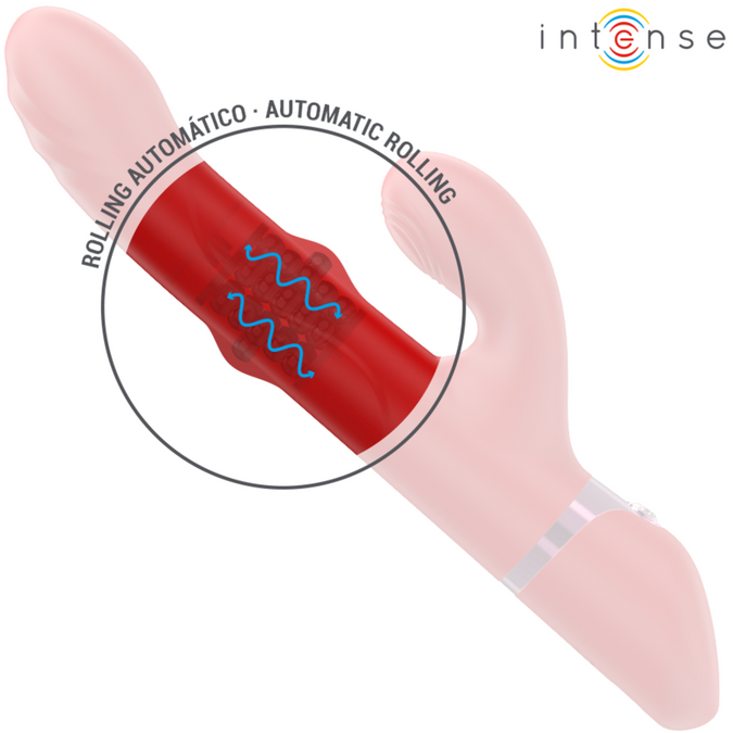 Intense – Lele Multifunktionsvibrator Drehen & Oszillation & Stimulation Rot