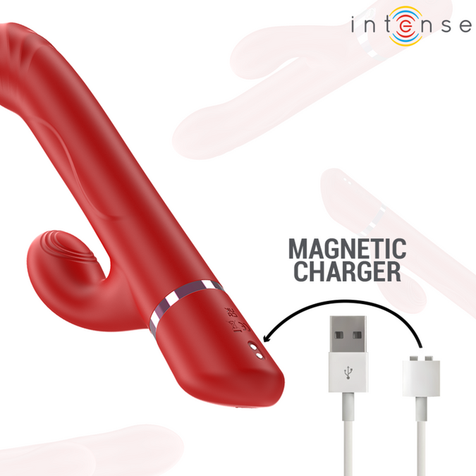 Intense – Lele Multifunktionsvibrator Drehen & Oszillation & Stimulation Rot