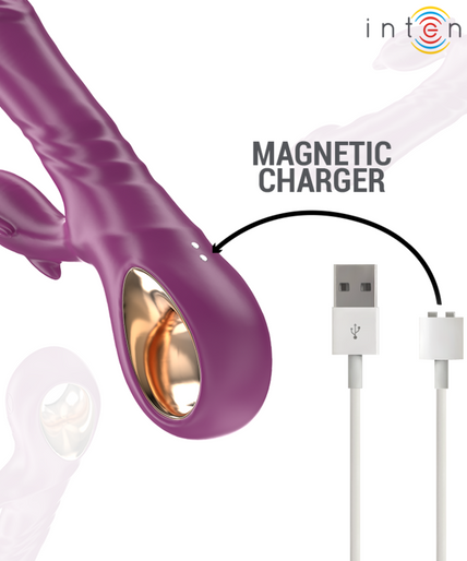 Intense – Halle Multifunktionsvibrator mit delfinförmiger Zunge, lila Intense – Halle Multifunktionsvibrator mit delfinförmiger Zunge, lila