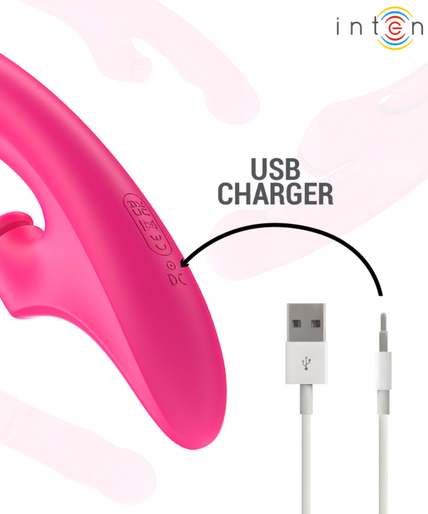 Intense – Emi Vibrator 13,5 cm Multifunktion 3 in 1 10 Vibrationen Pink Intense – Emi Vibrator 13,5 cm Multifunktion 3 in 1 10 Vibrationen Pink