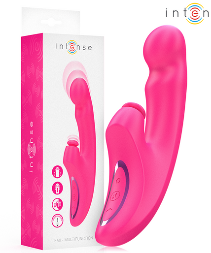 Intense – Emi Vibrator 13,5 cm Multifunktion 3 in 1 10 Vibrationen Pink Intense – Emi Vibrator 13,5 cm Multifunktion 3 in 1 10 Vibrationen Pink