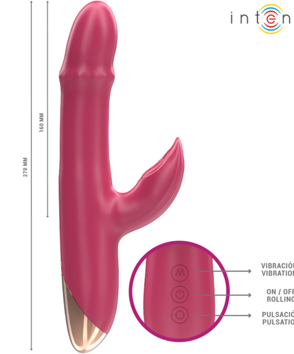 Intense – Chloe Multifunktionsvibrator 3 in 1 Rot Intense – Chloe Multifunktionsvibrator 3 in 1 Rot