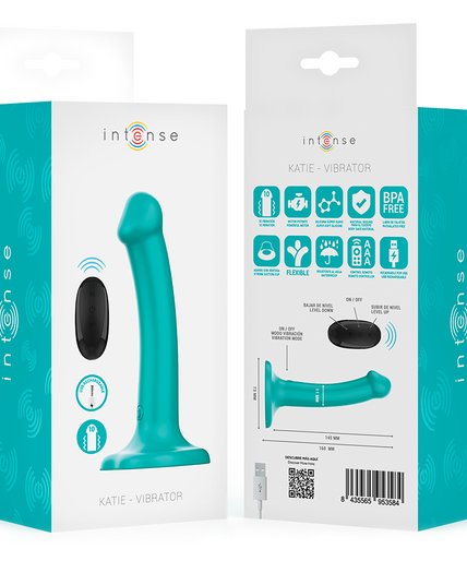 Intense – Katie Vibrator mit Saugnapf, 10 Vibrationsstufen, blau, Fernbedienung Intense – Katie Vibrator mit Saugnapf, 10 Vibrationsstufen, blau, Fernbedienung
