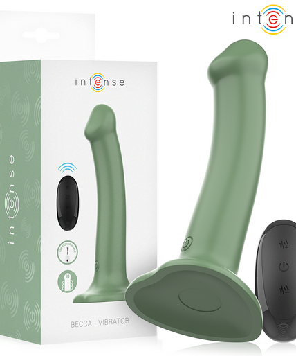 Intense – Becca Vibrator mit Saugnapf 10 Vibrationen Grün Fernbedienung Intense – Becca Vibrator mit Saugnapf 10 Vibrationen Grün Fernbedienung