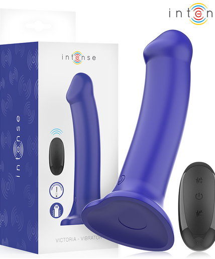 Intense – Victoria Vibrator mit Saugnapf 10 Vibrationen Dunkelblau Fernbedienung Intense – Victoria Vibrator mit Saugnapf 10 Vibrationen Dunkelblau Fernbedienung