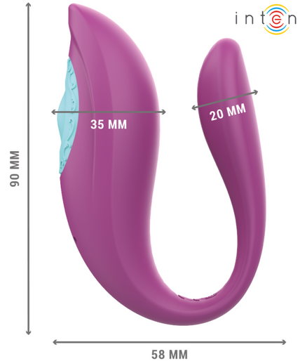 Intense – Annie U – geformter Vibrator und Stimulator, lila, mit Fernbedienung Intense – Annie U – geformter Vibrator und Stimulator, lila, mit Fernbedienung