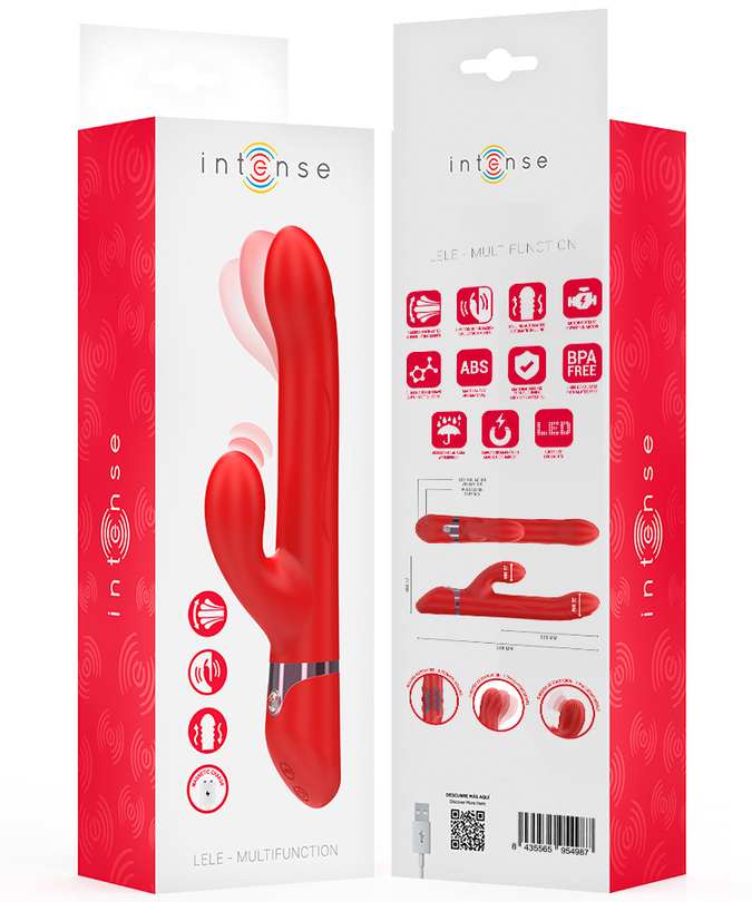 Intense – Lele Multifunktionsvibrator Drehen & Oszillation & Stimulation Rot
