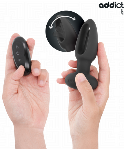 Addicted Toys – Anal Plug With Vibrating Tongue And Remote Control Addicted Toys – Anal Plug With Vibrating Tongue And Remote Control