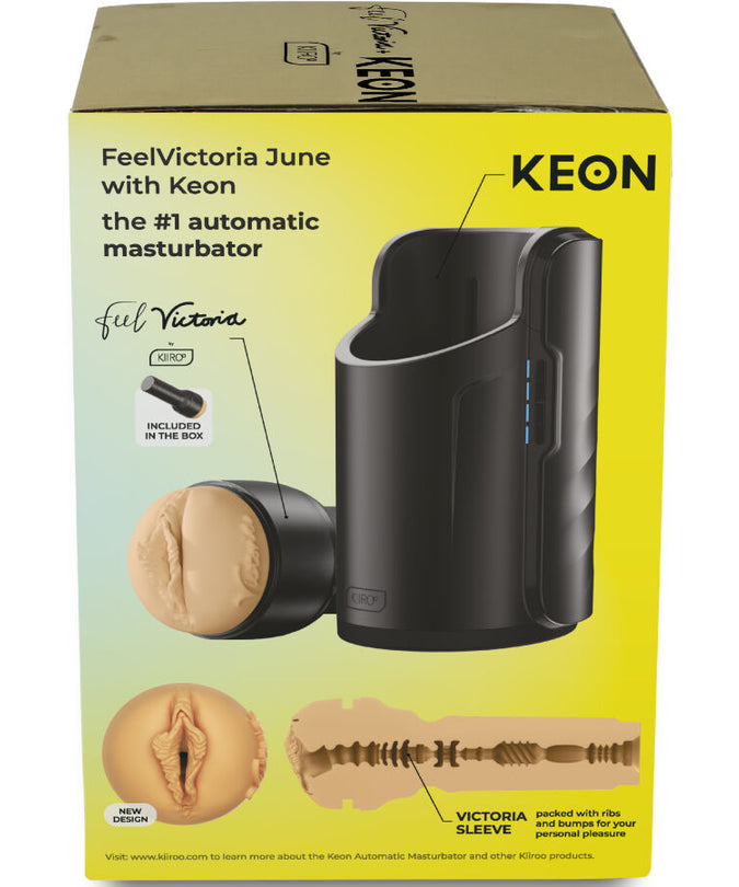 Kiiroo – Keon Wifi Combo Victoria June Automatischer Masturbator + Feel Stroker