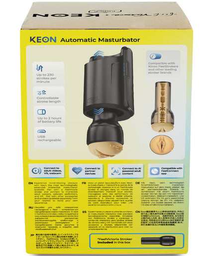 Kiiroo – Keon Wifi Combo Victoria June Automatischer Masturbator + Feel Stroker Kiiroo – Keon Wifi Combo Victoria June Automatischer Masturbator + Feel Stroker