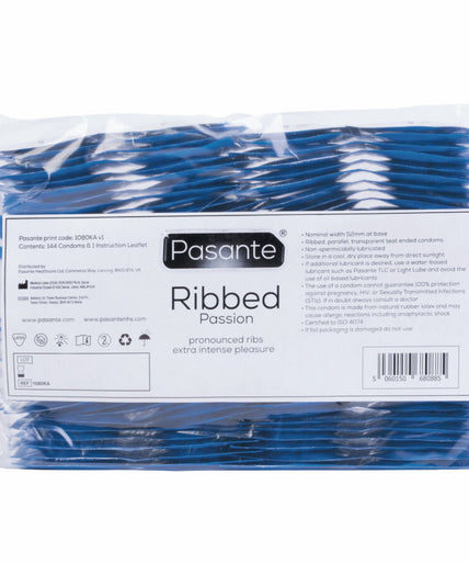 Pasante – Ribbelige Passion Condooms Zak 144 Stuks Pasante – Ribbelige Passion Condooms Zak 144 Stuks