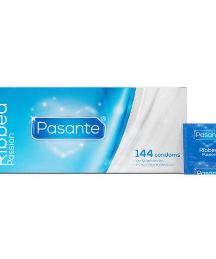 Pasante – Ribbelige Passion Condooms Doos 144 Stuks Pasante – Ribbelige Passion Condooms Doos 144 Stuks