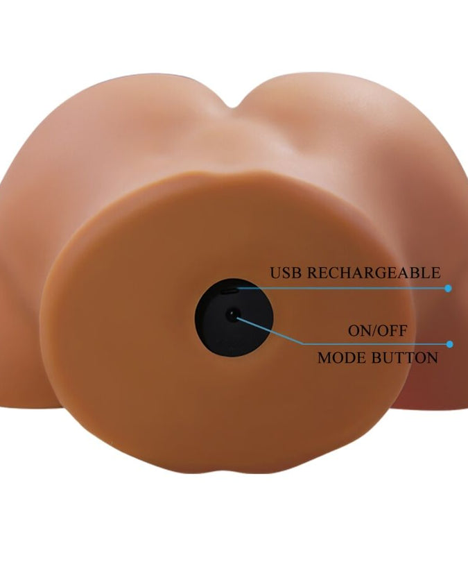 Crazy Bull – Geriann Realistische Vrouwelijke Billen Vibrator en Zuiger met Geluid 5,5 Kg