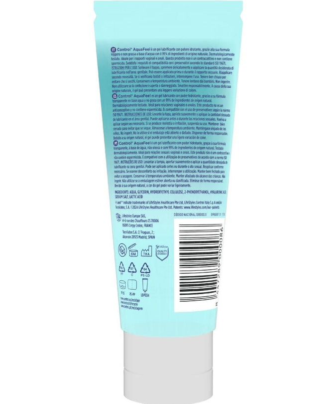 Control – Aquafeel Lubricant With Hyaluronic Acid 80 Ml