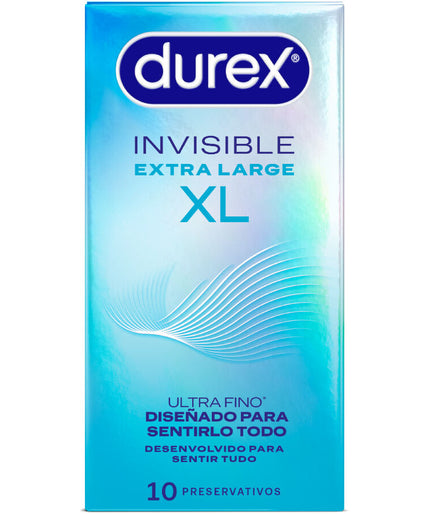 Durex – Invisible Condoms XL 10 stuks Durex – Invisible Condoms XL 10 stuks