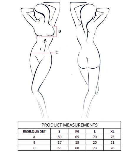 Passion – Resilque BH + Tanga Set Schwarz S/m Passion – Resilque BH + Tanga Set Schwarz S/m