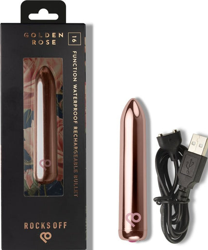 Rocks – Off – Wiederaufladbarer Vibrations-Kugel Golden Rose Rocks – Off – Wiederaufladbarer Vibrations-Kugel Golden Rose