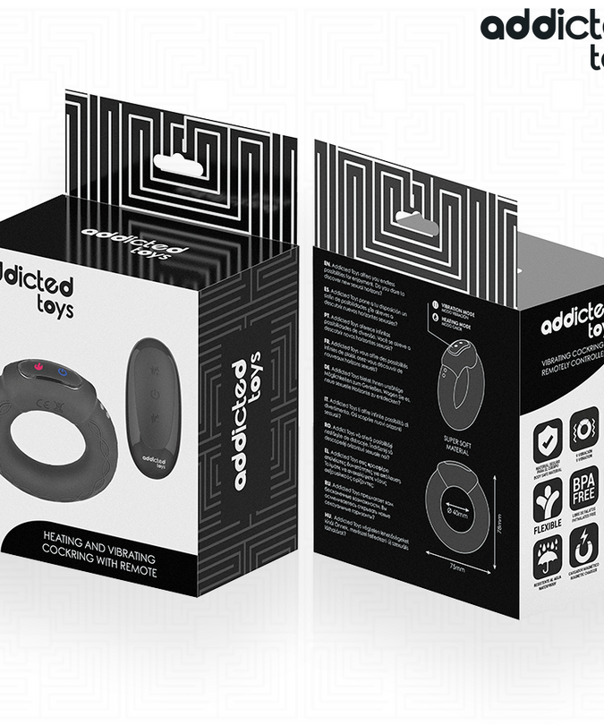 Addicted Toys – Vibrations-Penisring mit Heizfunktion und Fernbedienung