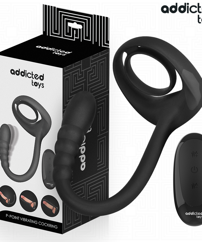 Addicted Toys – P – Vibrations-Penisring mit Fernbedienung