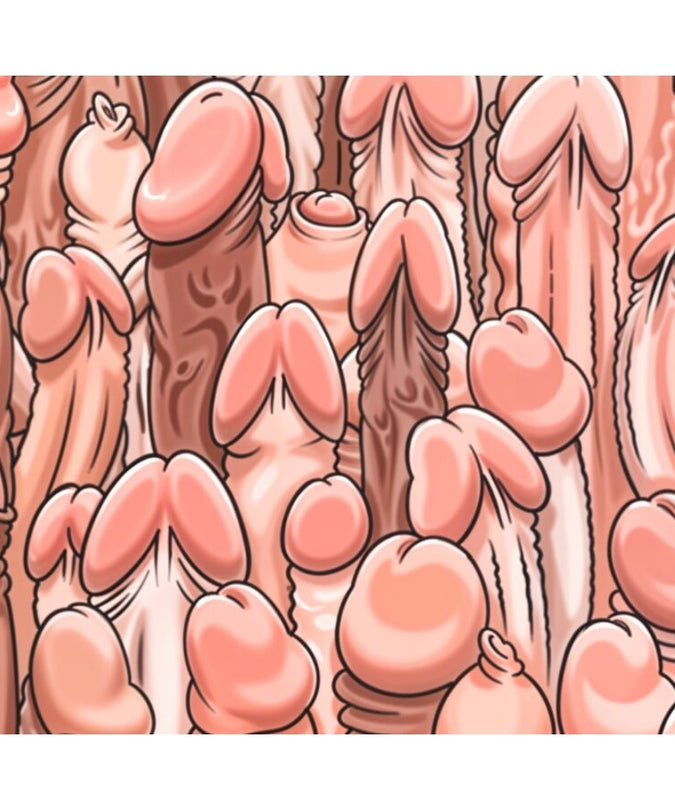 Diablo Picante – Buntes Mauspad mit Penis-Design