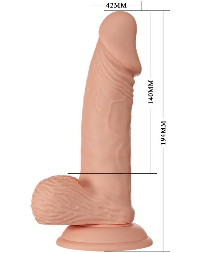 Pleasurements – Baile – Beautiful Encounter Zebulon Flexibele Realistische Dildo Natuurlijk 19,4 Cm