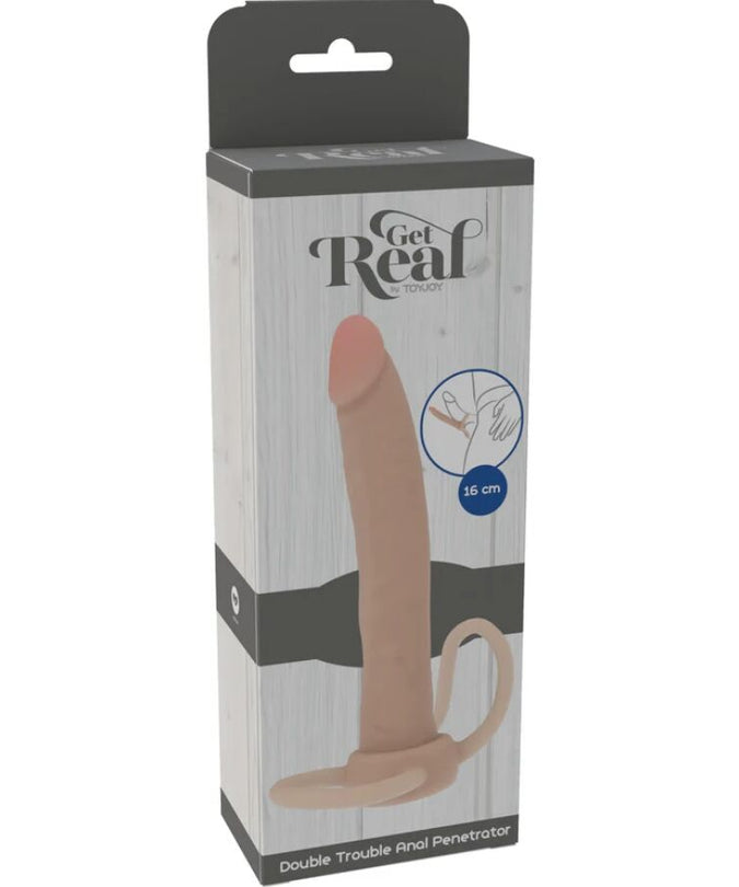 Get Real – Double Trouble Silicone Anal Penetrator 16 Cm