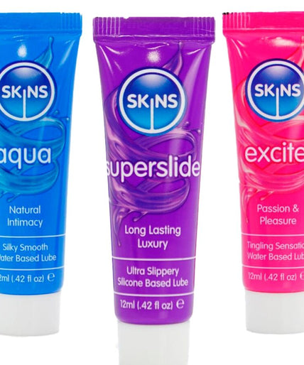 Skins – Vital Lubes Kit Aqua, Superslide & Excite Lubricants 3 X 12 Ml Skins – Vital Lubes Kit Aqua, Superslide & Excite Lubricants 3 X 12 Ml