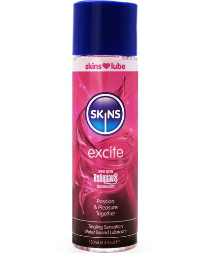Skins – Excite Water – Based Lubricant 130 Ml Skins – Excite Water – Based Lubricant 130 Ml