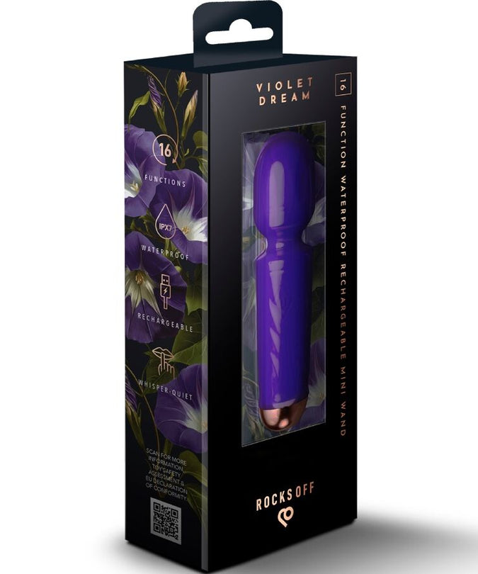 Rocks – Off – Mini Wiederaufladbarer Vibrator mit 16 Funktionen, Violet Dream