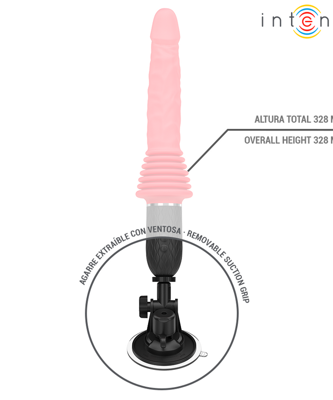 Intense – Cynthia Fernbedienung Stossender Vibrator Mit Wärmefunktion