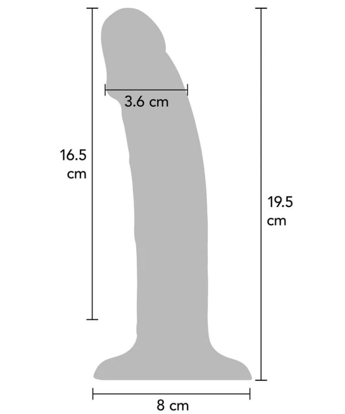 Get Real – Realistische siliconen vibrerende dildo paars 19,5 cm