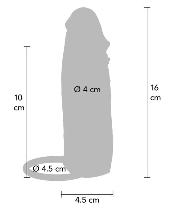 Get Real – Hydrated Skin Silicone Vibrating Penis Sleeve Caramel 16 Cm