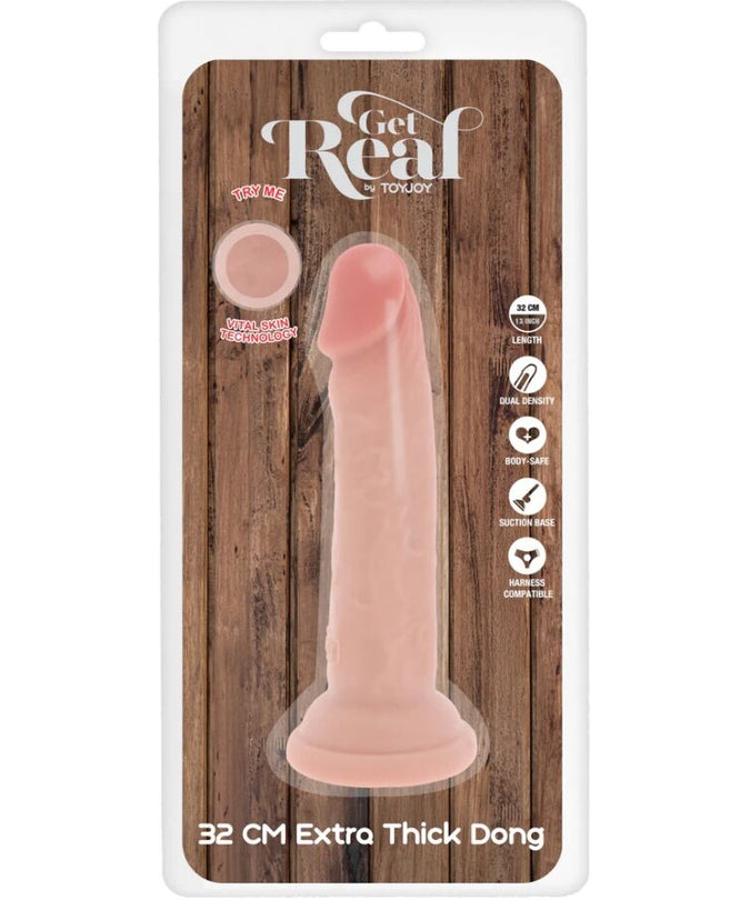 Pleasurements – Get Real – Deluxe Dickes Doppel – Dichte Tpe Dong 32 Cm