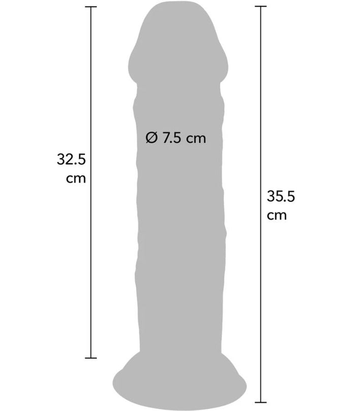 Pleasurements – Get Real – Deluxe Dickes Doppel – Dichte Tpe Dong 35.5 Cm
