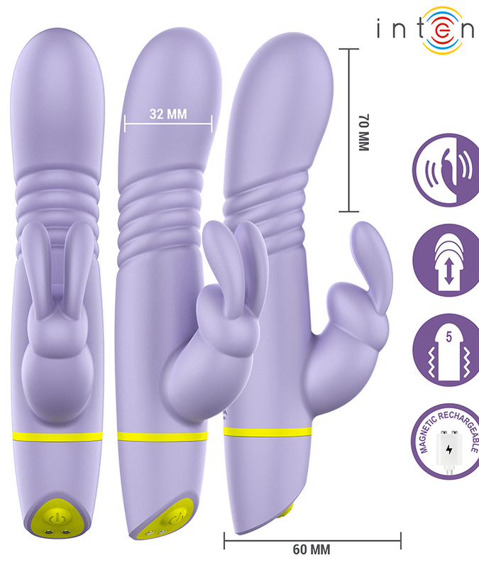 Pleasurements – Intense – Helen Rabbit Stimulator & Thrusting Vibrator